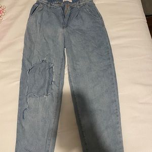 garage ripped mom jeans